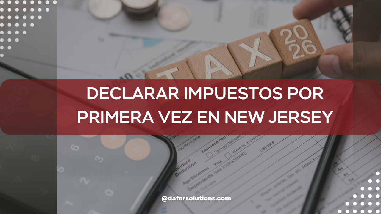 Declarar impuestos por primera vez en New Jersey