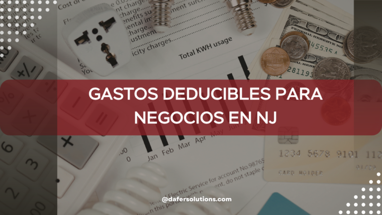 gastos deducibles para negocios en NJ