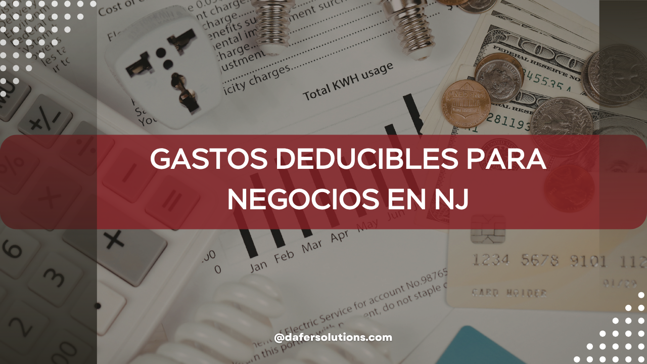 gastos deducibles para negocios en NJ