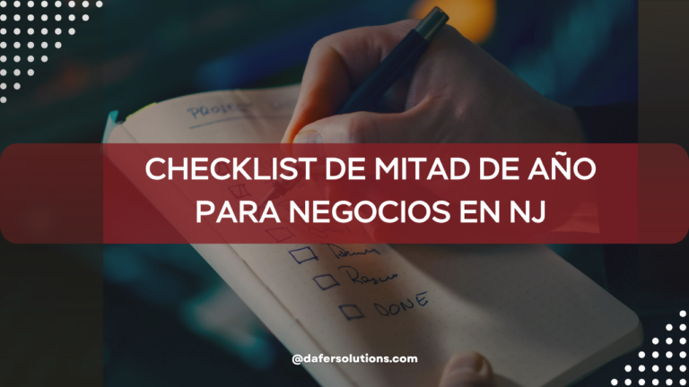 Checklist de mitad de año para negocios en NJ