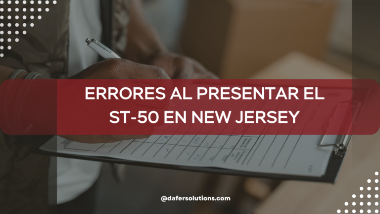 errores al presentar el ST-50 en New Jersey